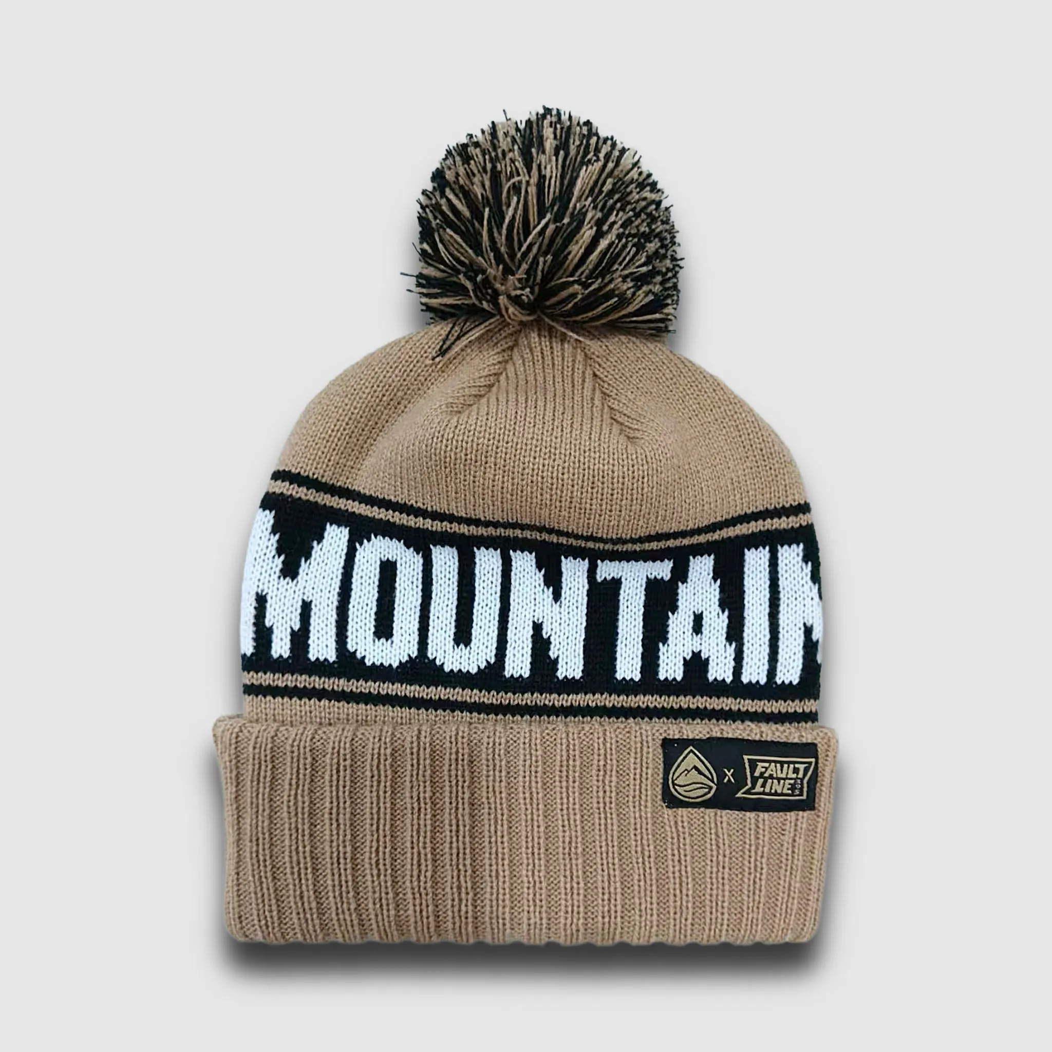 F395 X Distant Brewing Mountains & Beer Beanie - Tan sold by Faultline395