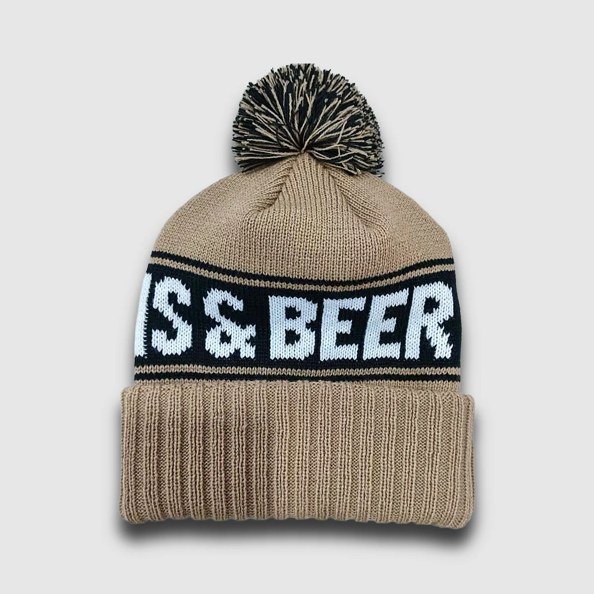 F395 X Distant Brewing Mountains & Beer Beanie - Tan sold by Faultline395 product image thumbnail 2