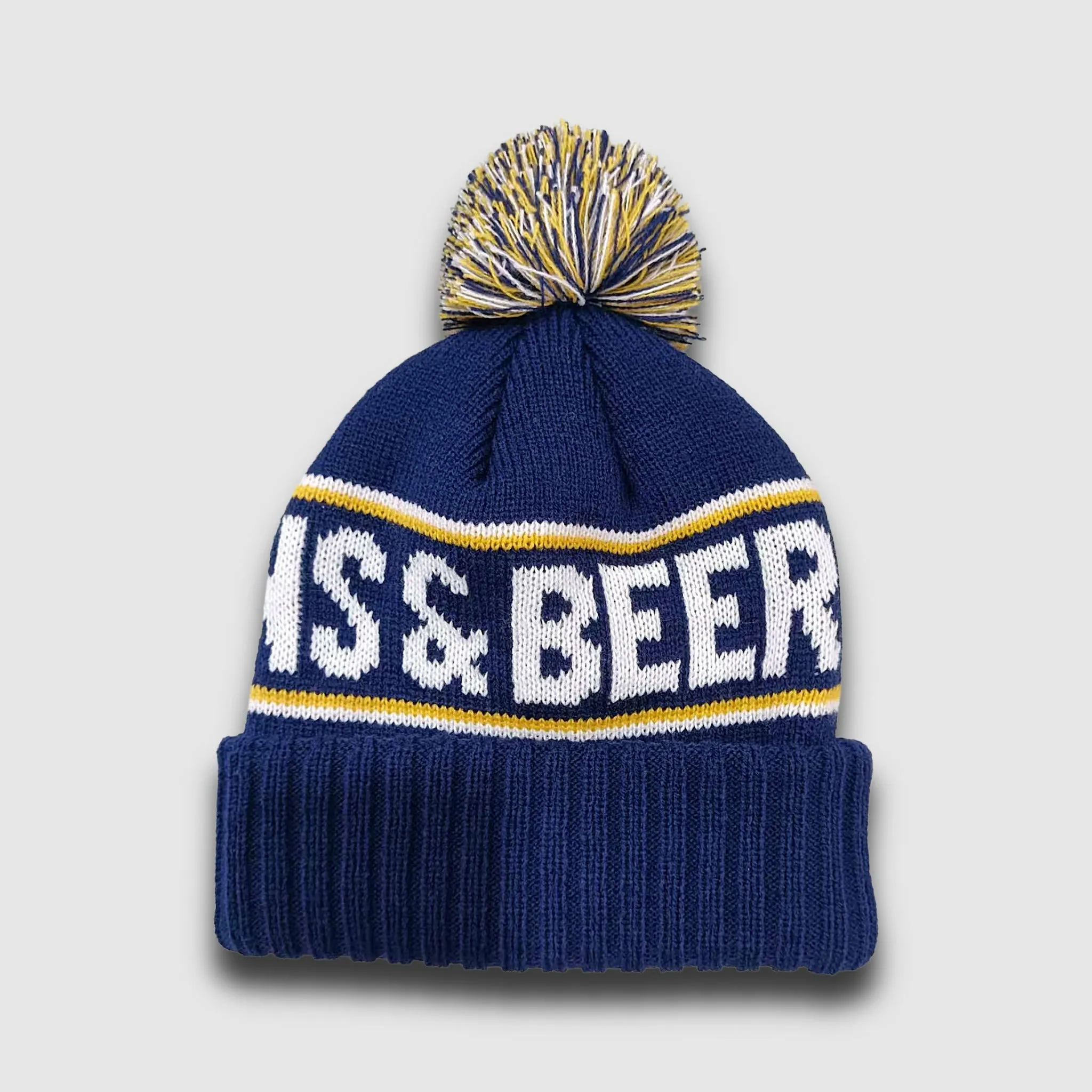 F395 X Distant Brewing Mountains & Beer Beanie - Cobalt Blue sold by Faultline395 product image thumbnail 2