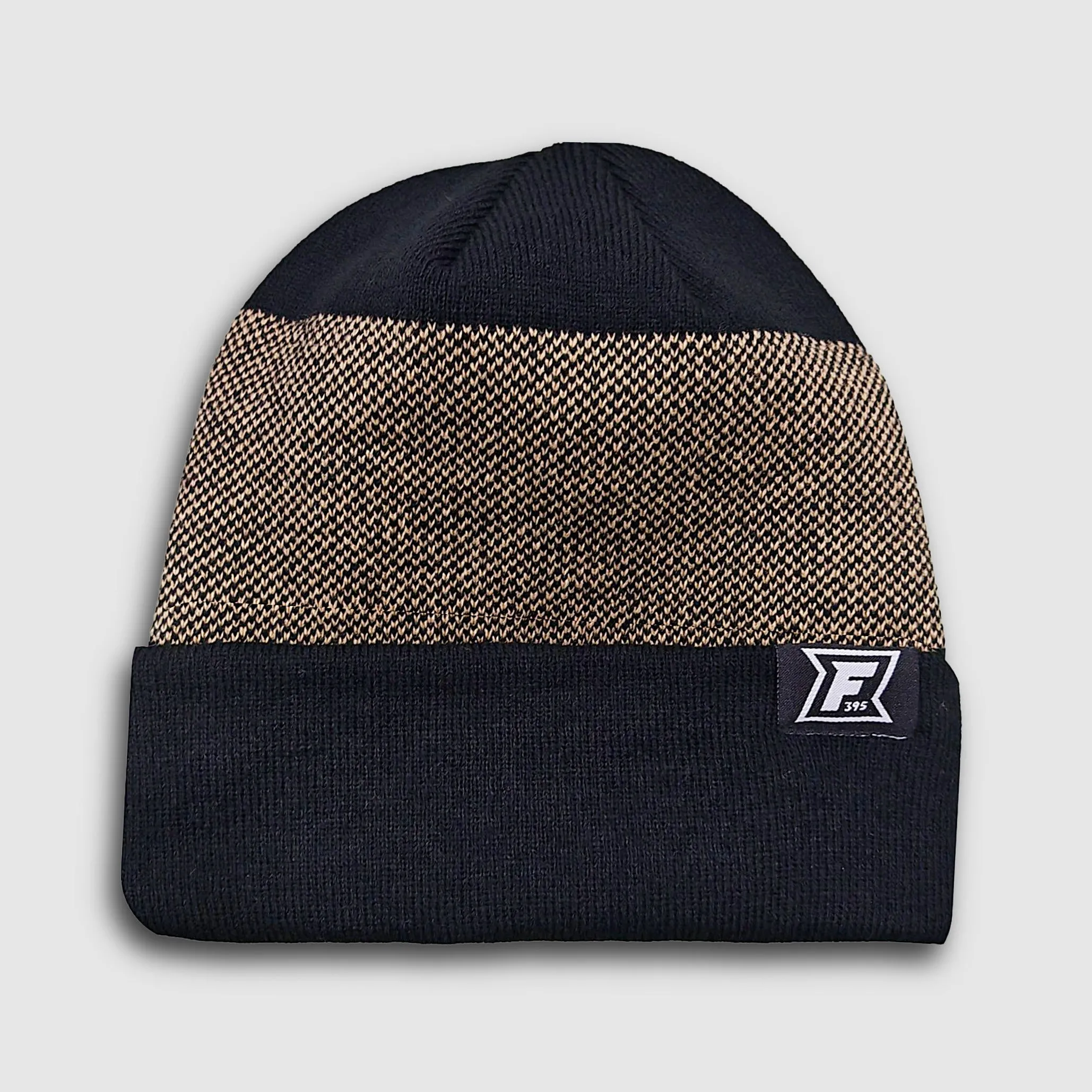Birdseye Beanie - Black/Tan sold by Faultline395