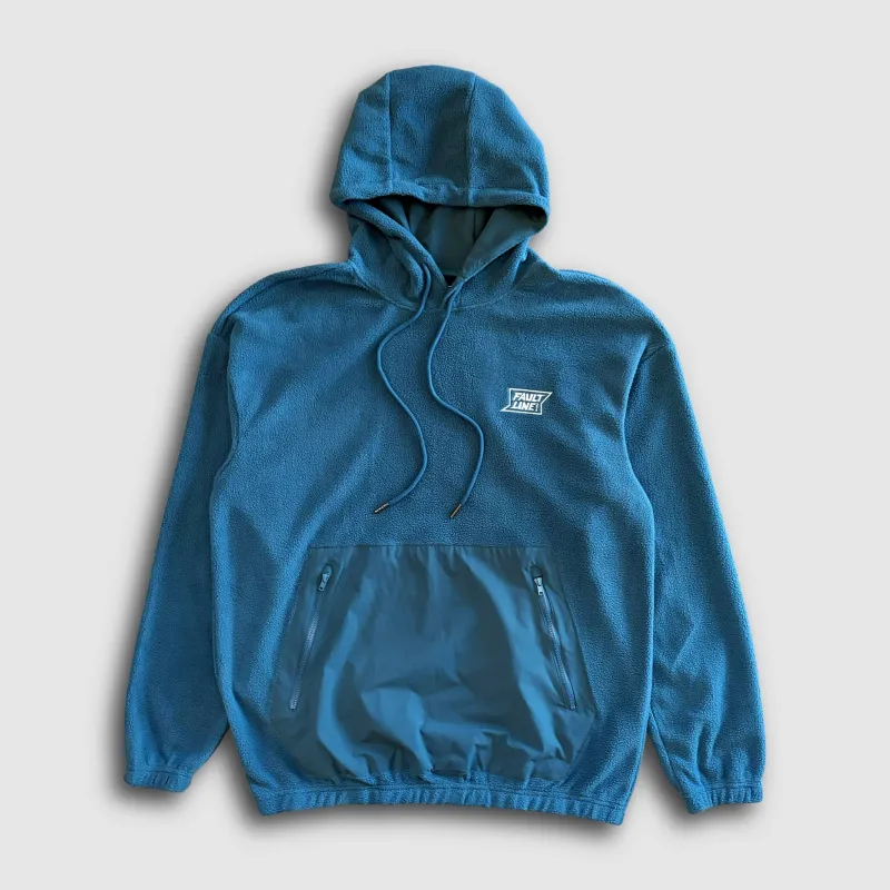 Panorama Stretch Fleece Hoodie - Dark Teal made by Faultline395