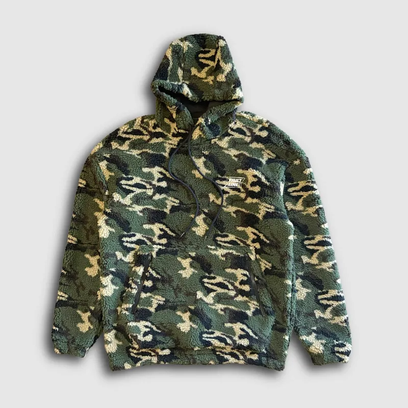 Twilight High Pile Fleece Hoodie - Forest Camo made by Faultline395
