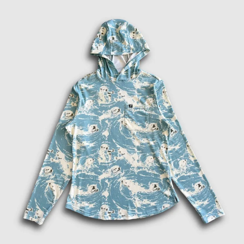 Women's Carson Sun Hoodie 2.0 - Sea Otter made by Faultline395