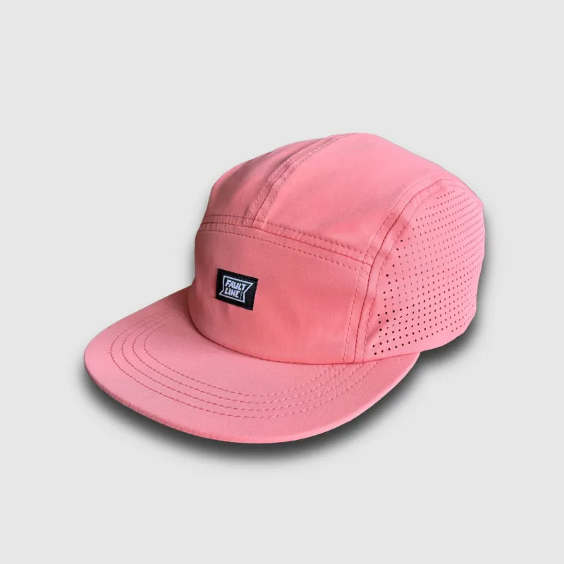 Crushable 5-Panel Camper Hat - Coral made by Faultline395