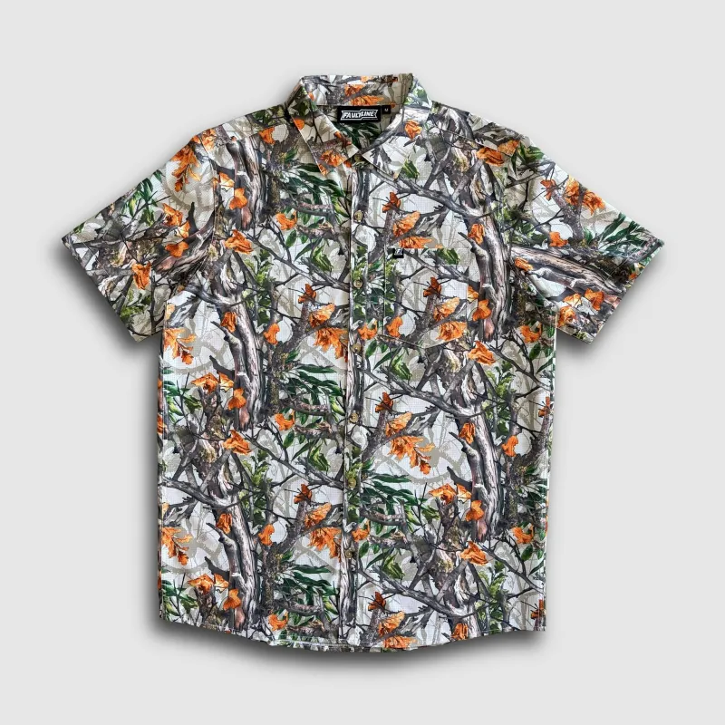 Langley Tech Button Up Shirt - Woodland made by Faultline395