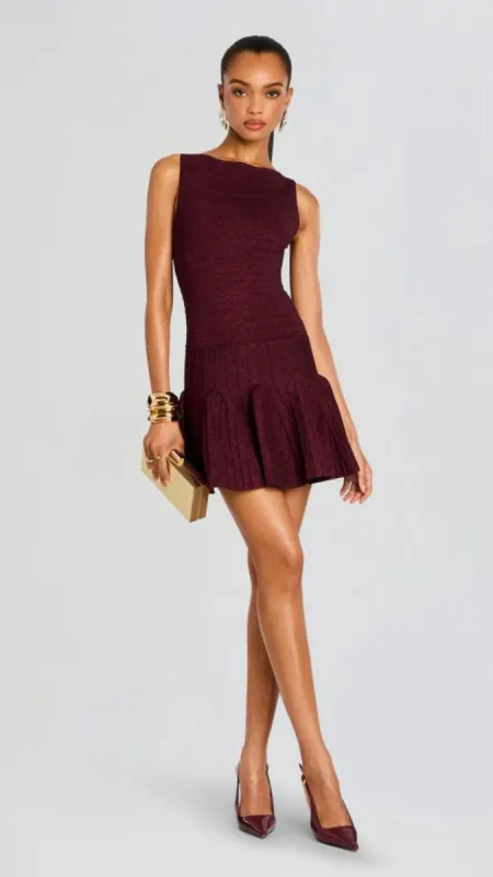 Audrina Red Knit Dress sold by Isola Rancho Santa Fe