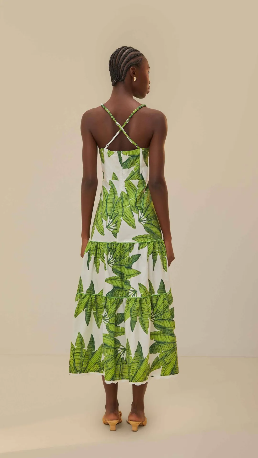Palm Fan Midi Dress sold by Isola Rancho Santa Fe product image thumbnail 4
