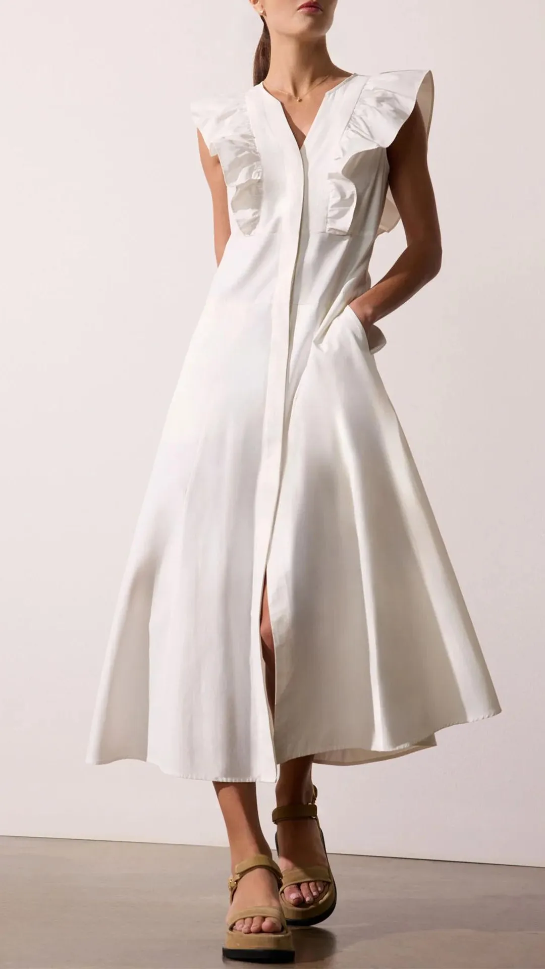 Aurora Ruffle Dress sold by Isola Rancho Santa Fe product image thumbnail 3