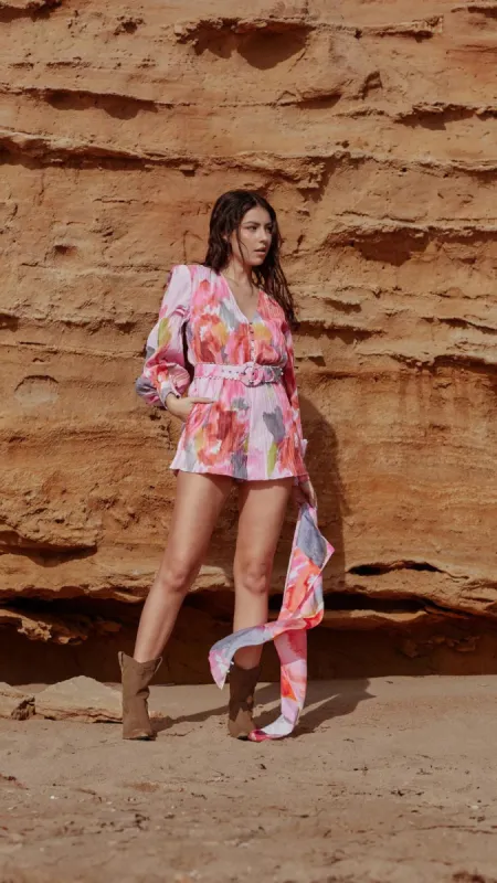 Rosa Pink Romper sold by Isola Rancho Santa Fe