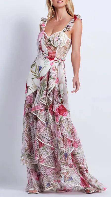 Viera Lace Bustier Maxi Dress sold by Isola Rancho Santa Fe