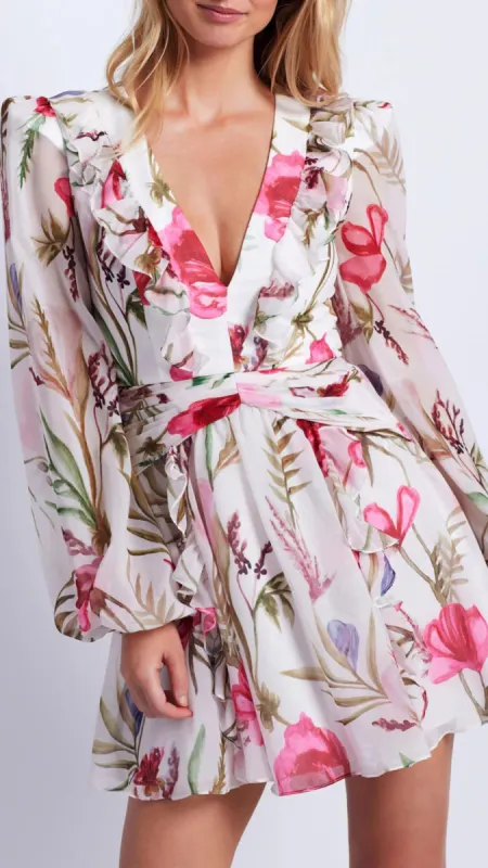 Viera V-Neck Mini Dress sold by Isola Rancho Santa Fe