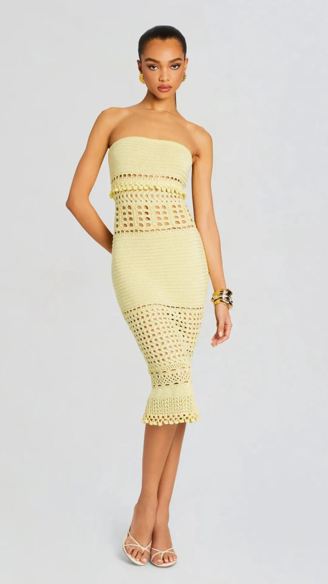 Caroline Crochet Knit Dress sold by Isola Rancho Santa Fe