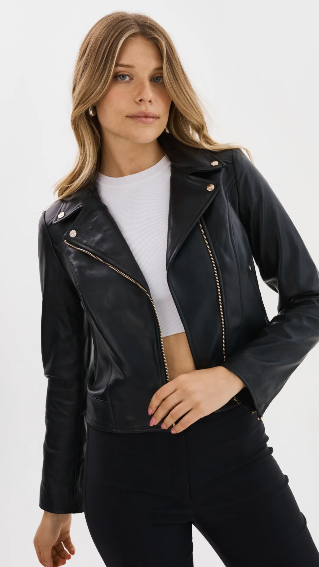 Kelsey Leather Jacket sold by Isola Rancho Santa Fe