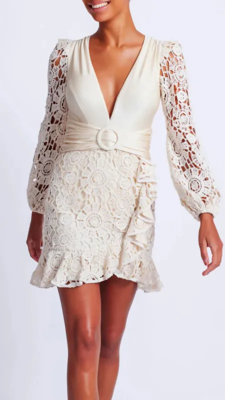 Crochet Plunge Dress sold by Isola Rancho Santa Fe