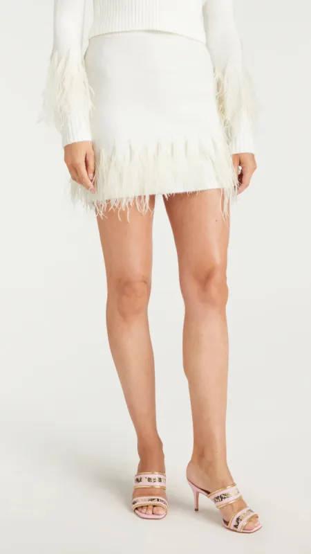 Briana Feather Mini Skirt sold by Isola Rancho Santa Fe