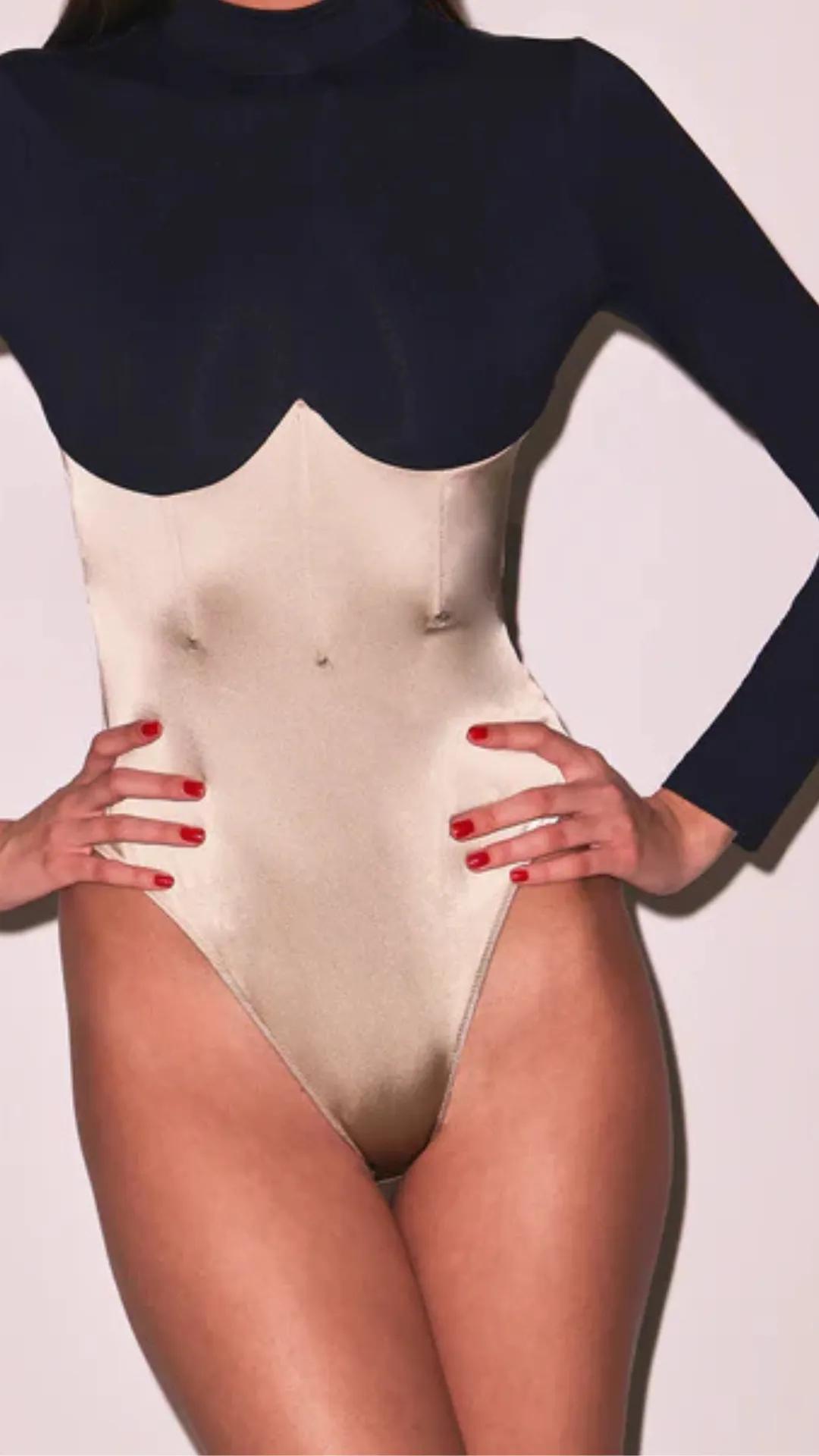 Mock Neck Long Sleeve Bodysuit sold by Isola Rancho Santa Fe product image thumbnail 2