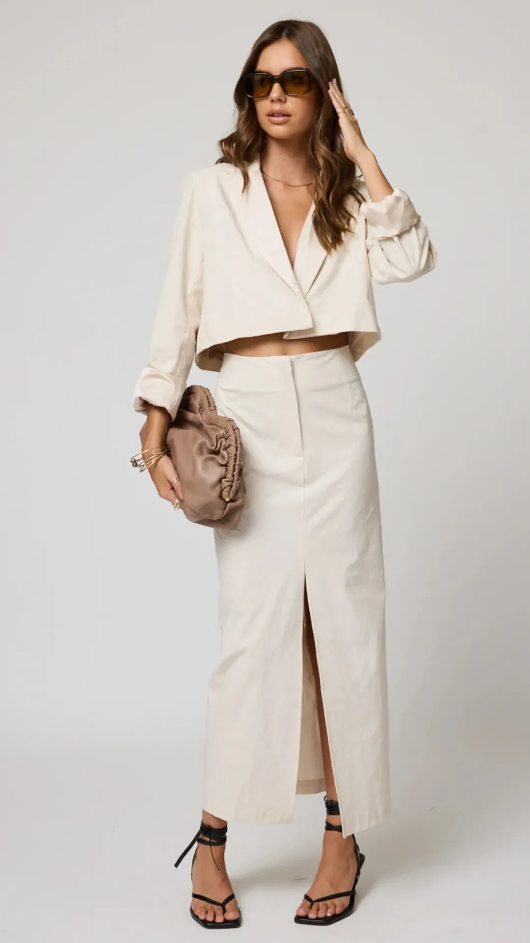 Matte Crop Blazer sold by Isola Rancho Santa Fe product image thumbnail 4