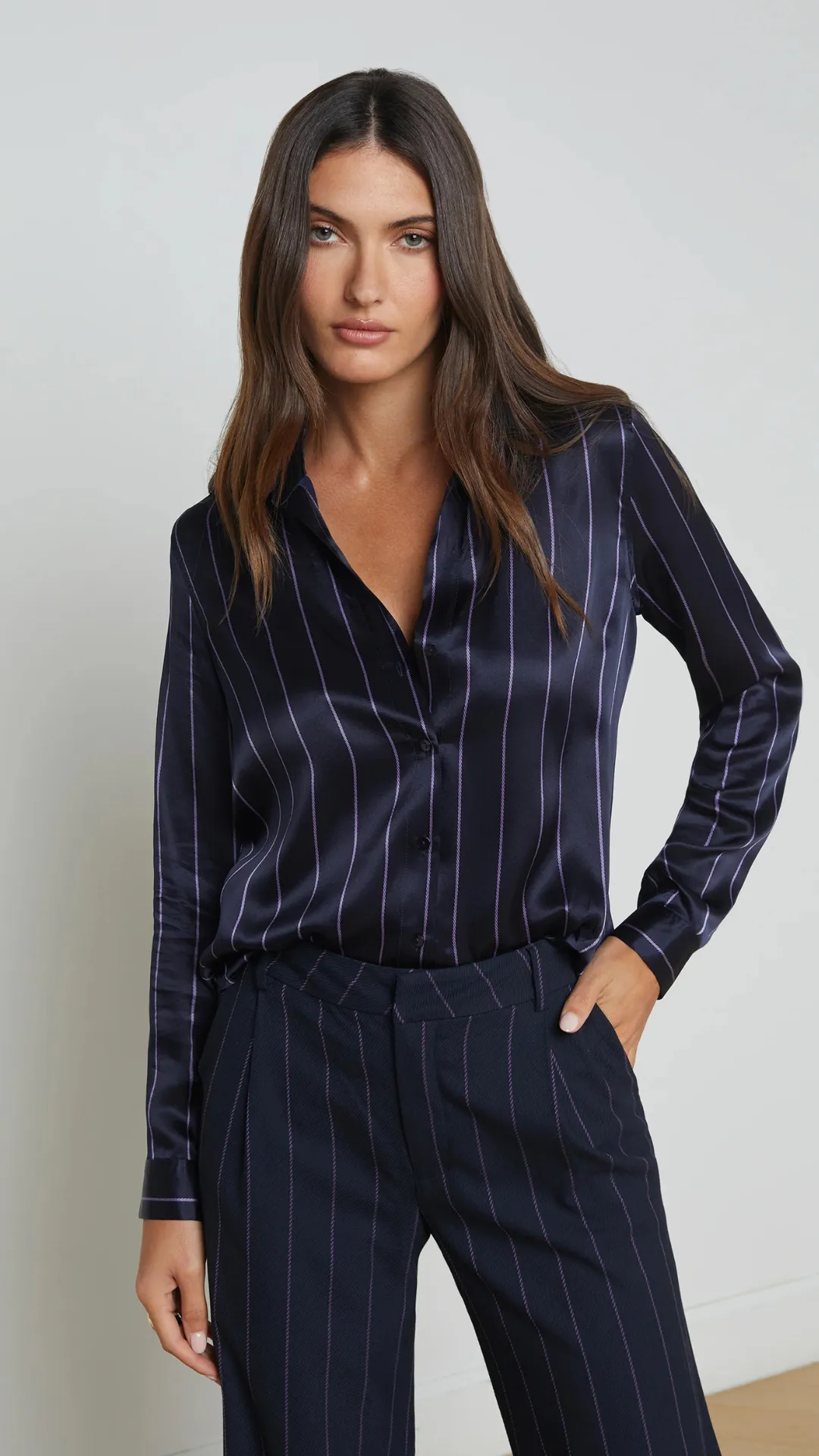 Tyler Stripe Blouse sold by Isola Rancho Santa Fe product image thumbnail 2