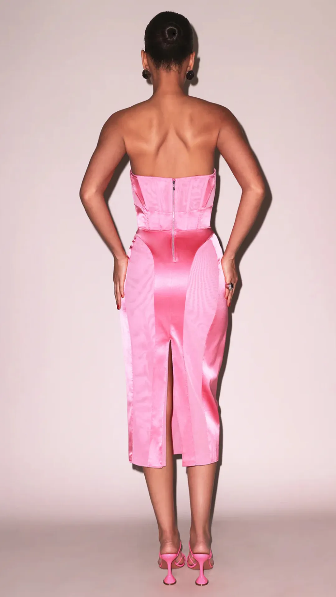 Satin and Mesh Bustier Midi sold by Isola Rancho Santa Fe product image thumbnail 5