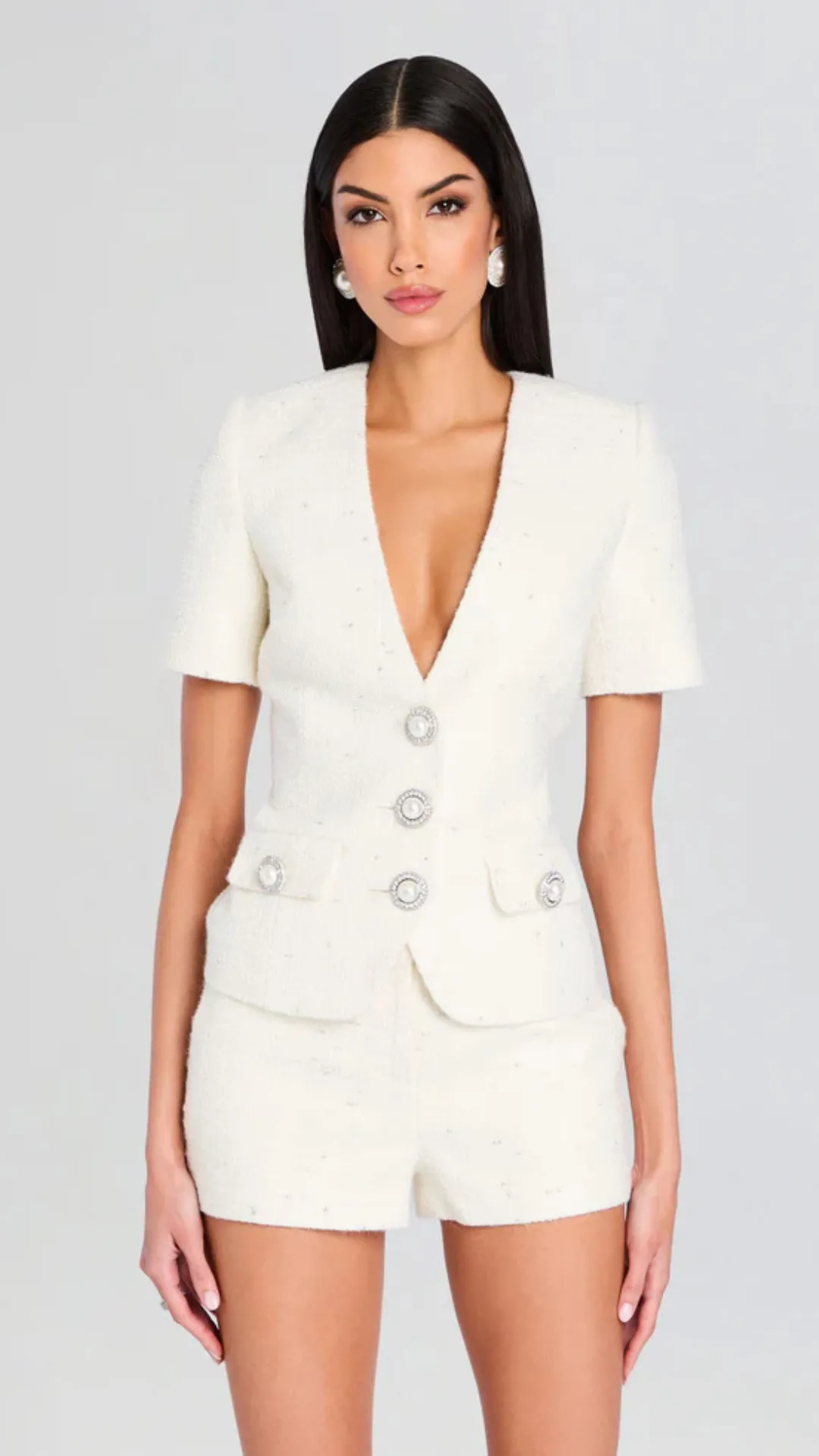 Torrence Tweed Top sold by Isola Rancho Santa Fe