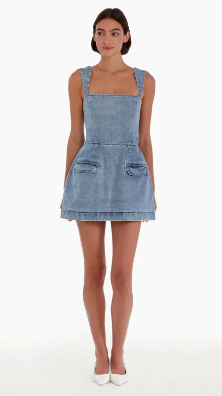 Bethany Denim Romper made by Amanda Uprichard