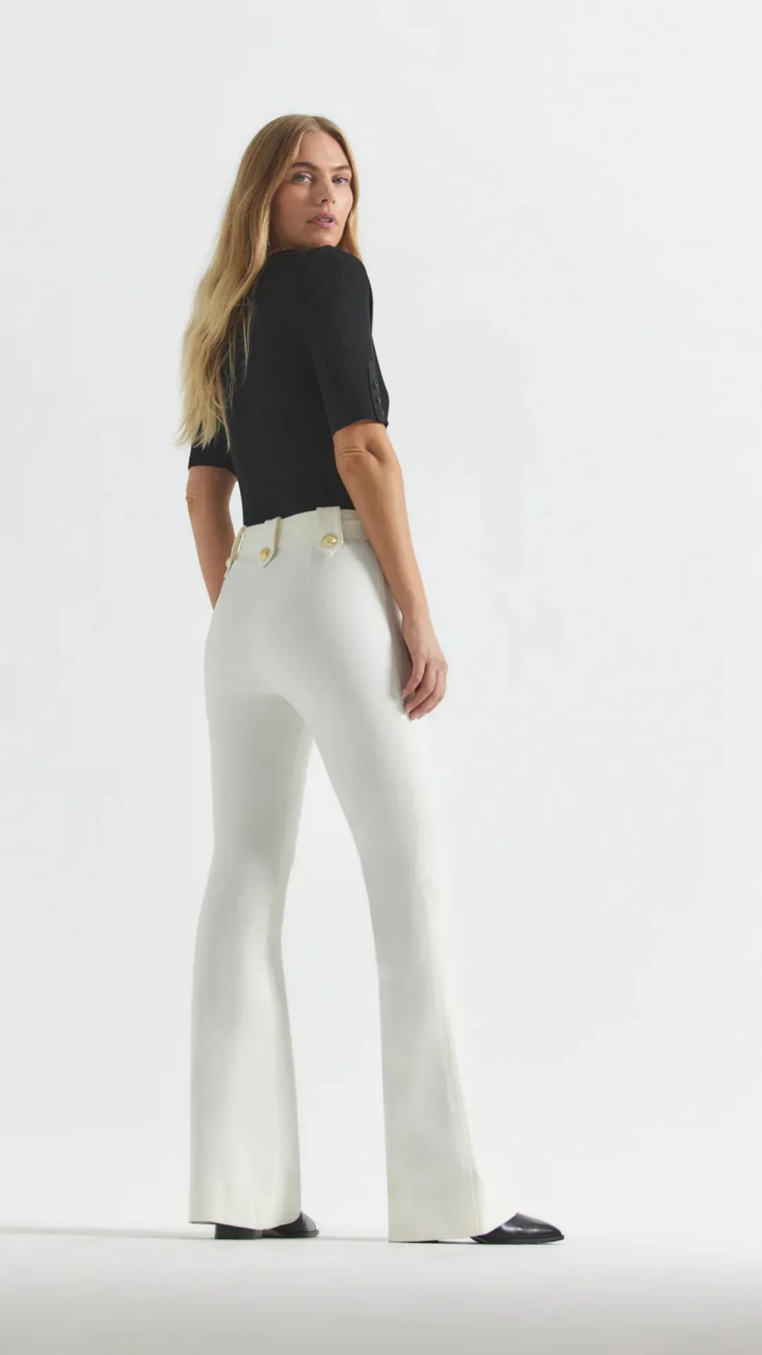 Robertson Flare Trouser White sold by Isola Rancho Santa Fe product image thumbnail 5
