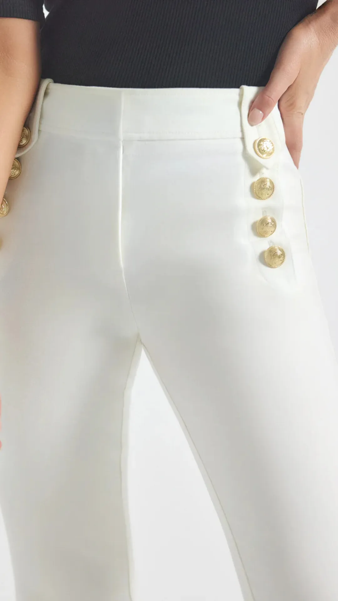 Robertson Flare Trouser White sold by Isola Rancho Santa Fe product image thumbnail 4