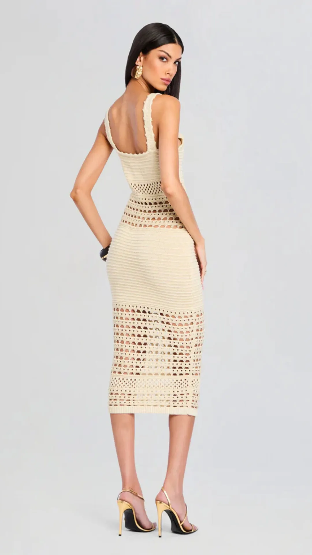 Avril Crochet Dress Ivory sold by Isola Rancho Santa Fe product image thumbnail 4