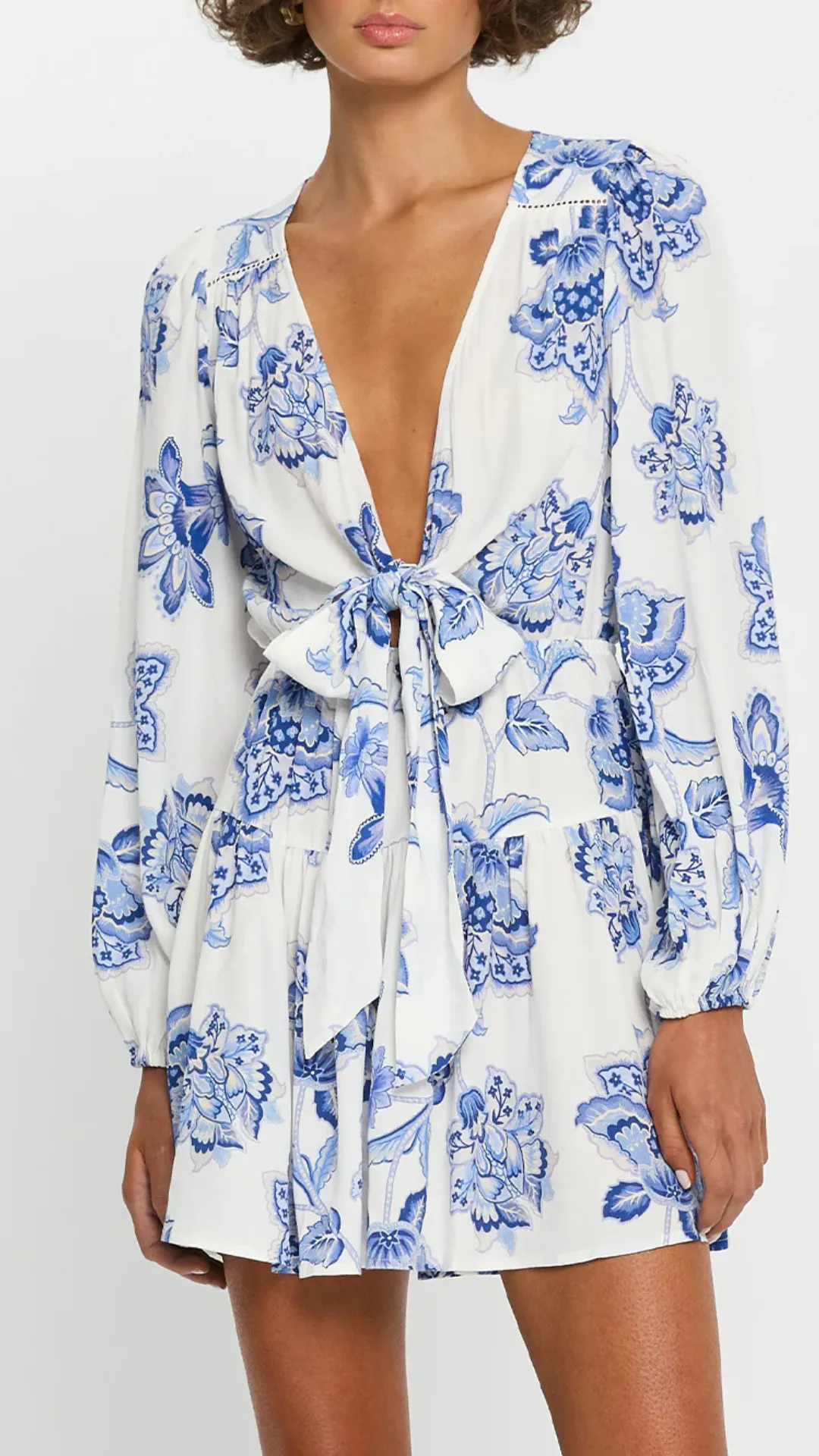 Chiara Tie Front Mini Dress sold by Isola Rancho Santa Fe product image thumbnail 2