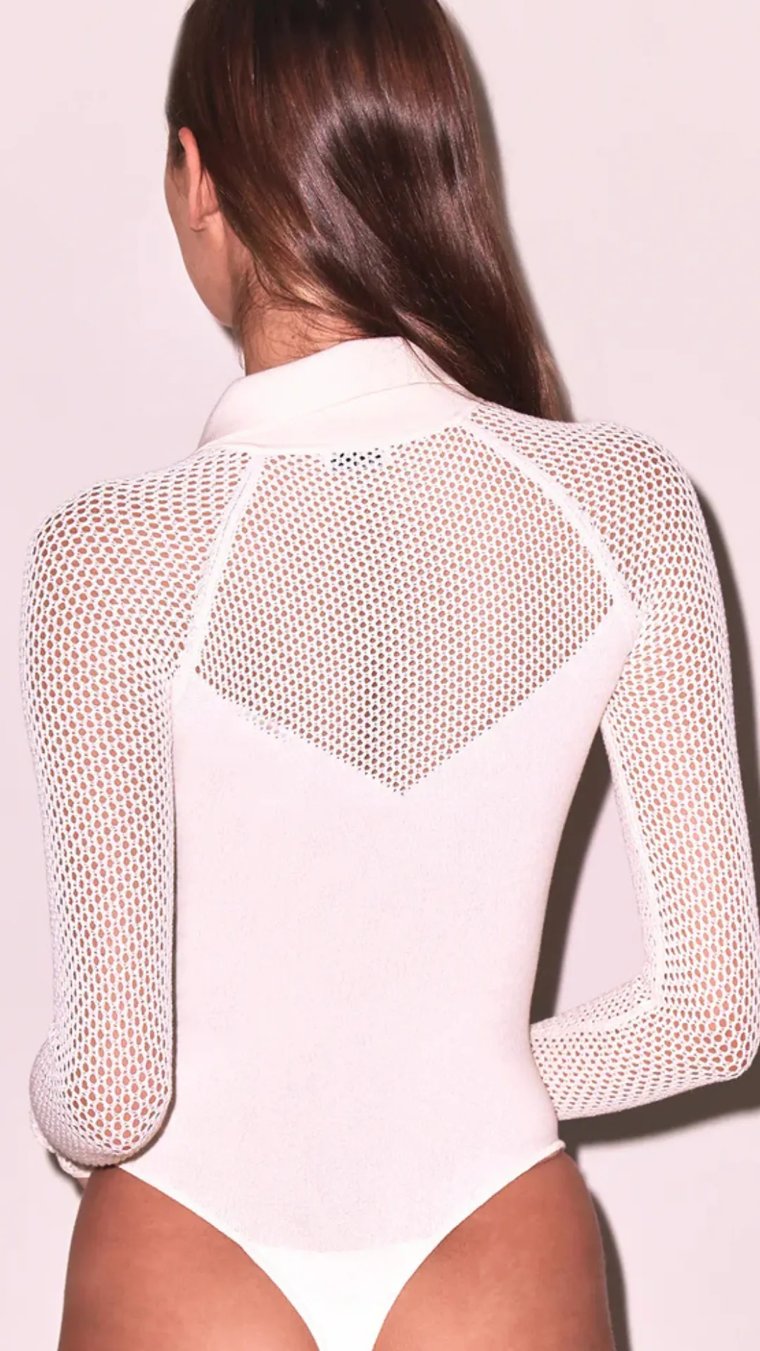Knit Mesh Collar Bodysuit sold by Isola Rancho Santa Fe product image thumbnail 4