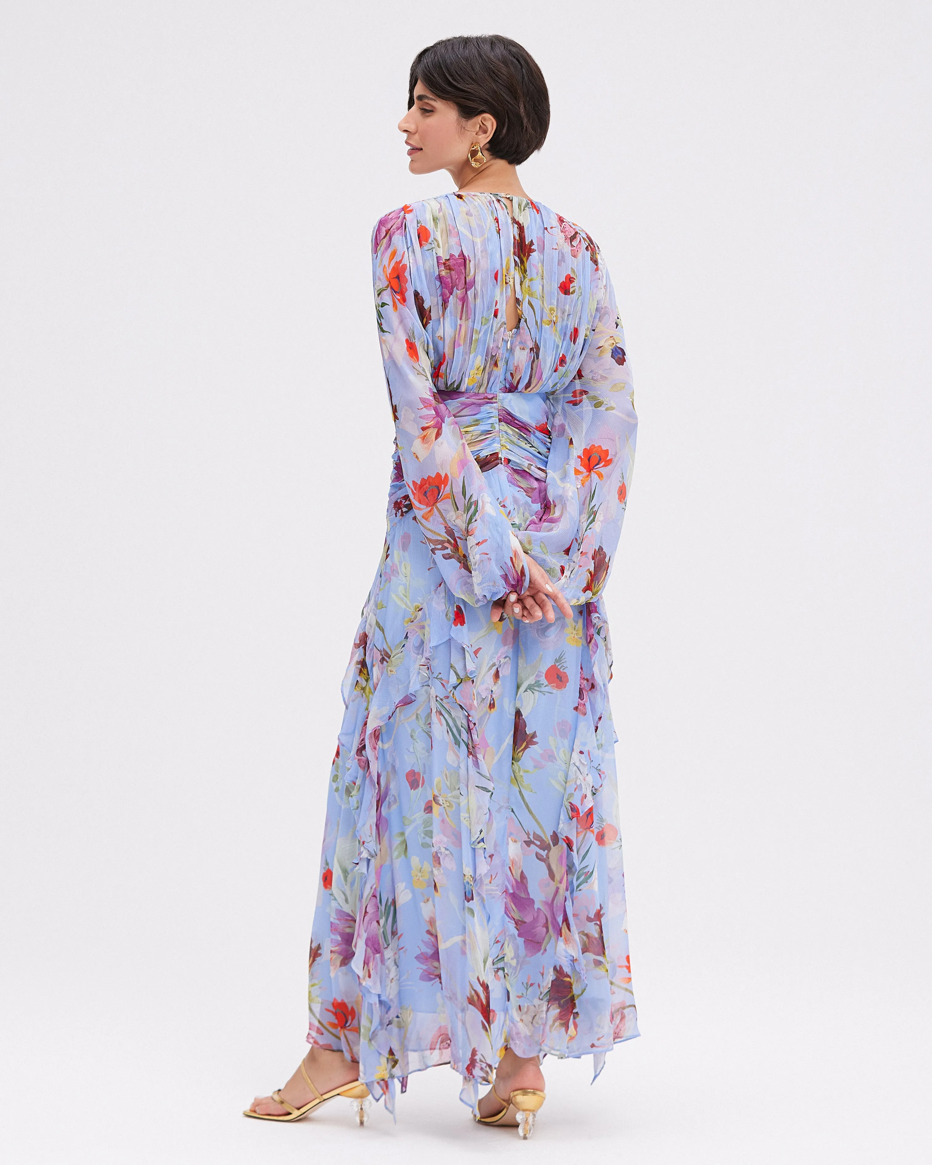Lily Flower Long Sleeve Long Dress sold by Isola Rancho Santa Fe product image thumbnail 3