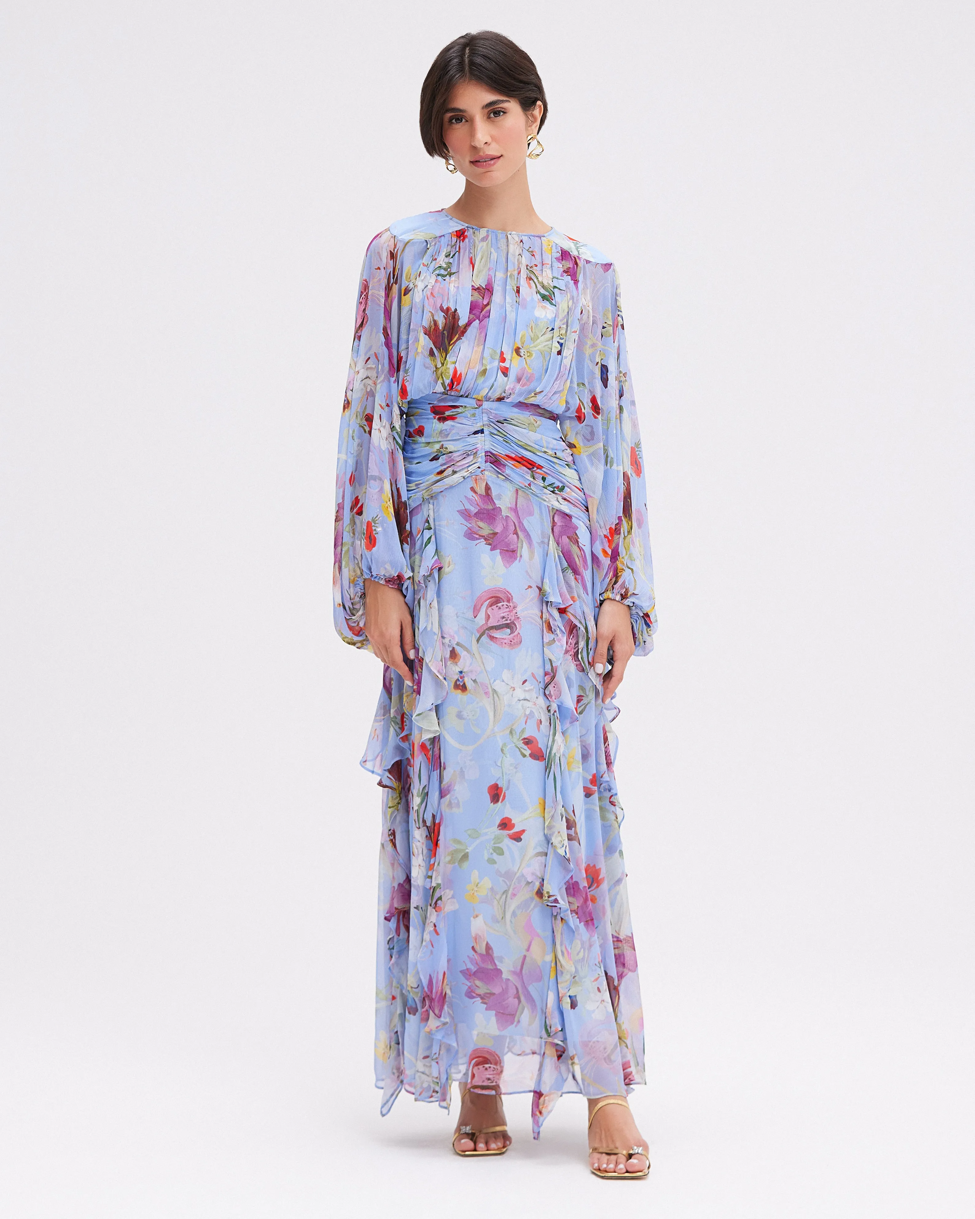 Lily Flower Long Sleeve Long Dress sold by Isola Rancho Santa Fe product image thumbnail 2