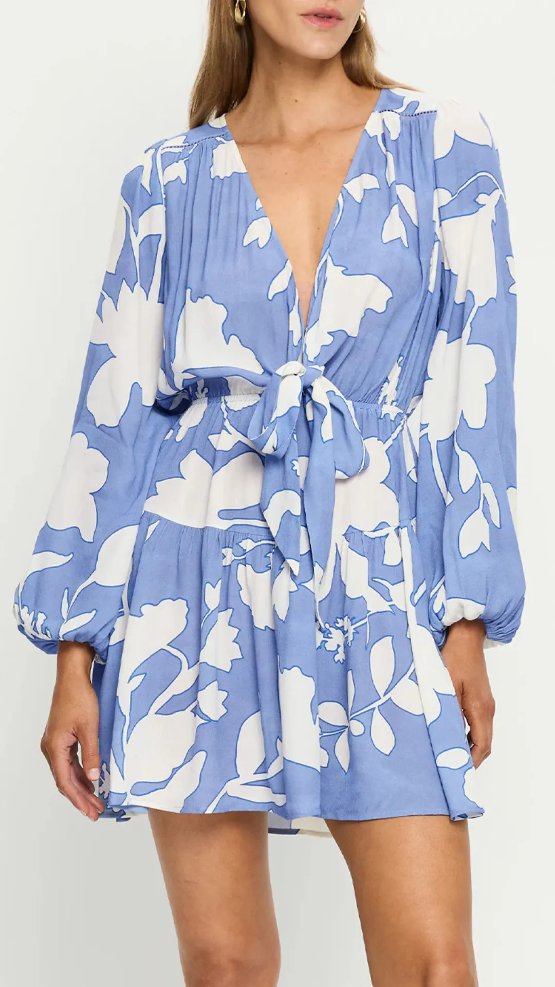 Amelie Tie Front Mini Dress sold by Isola Rancho Santa Fe product image thumbnail 3