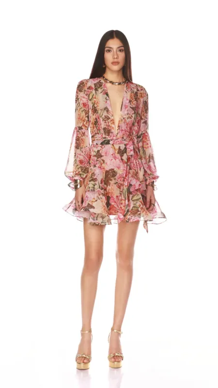 Bedouin Rose Floral Mini Dress sold by Isola Rancho Santa Fe