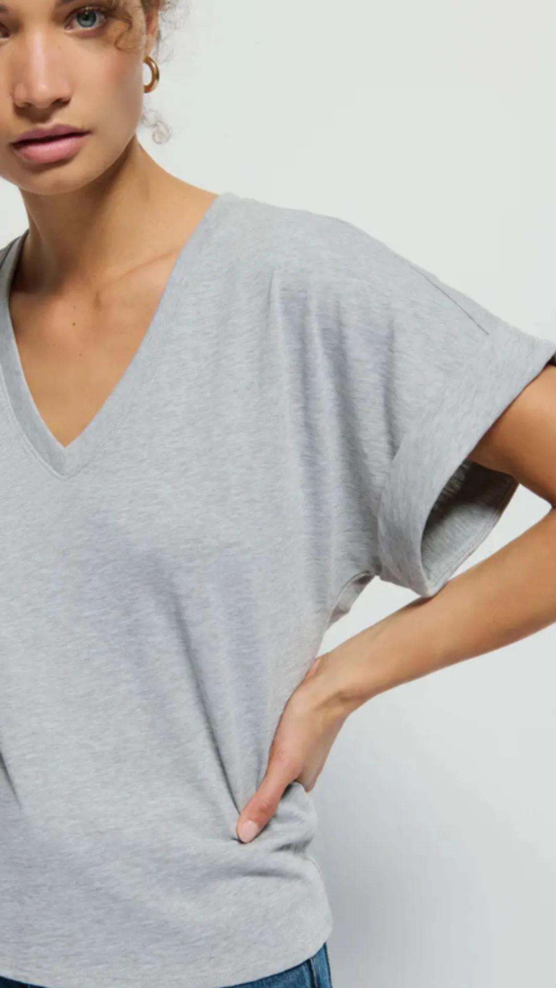 Stevie Cuffed V Neck sold by Isola Rancho Santa Fe product image thumbnail 5