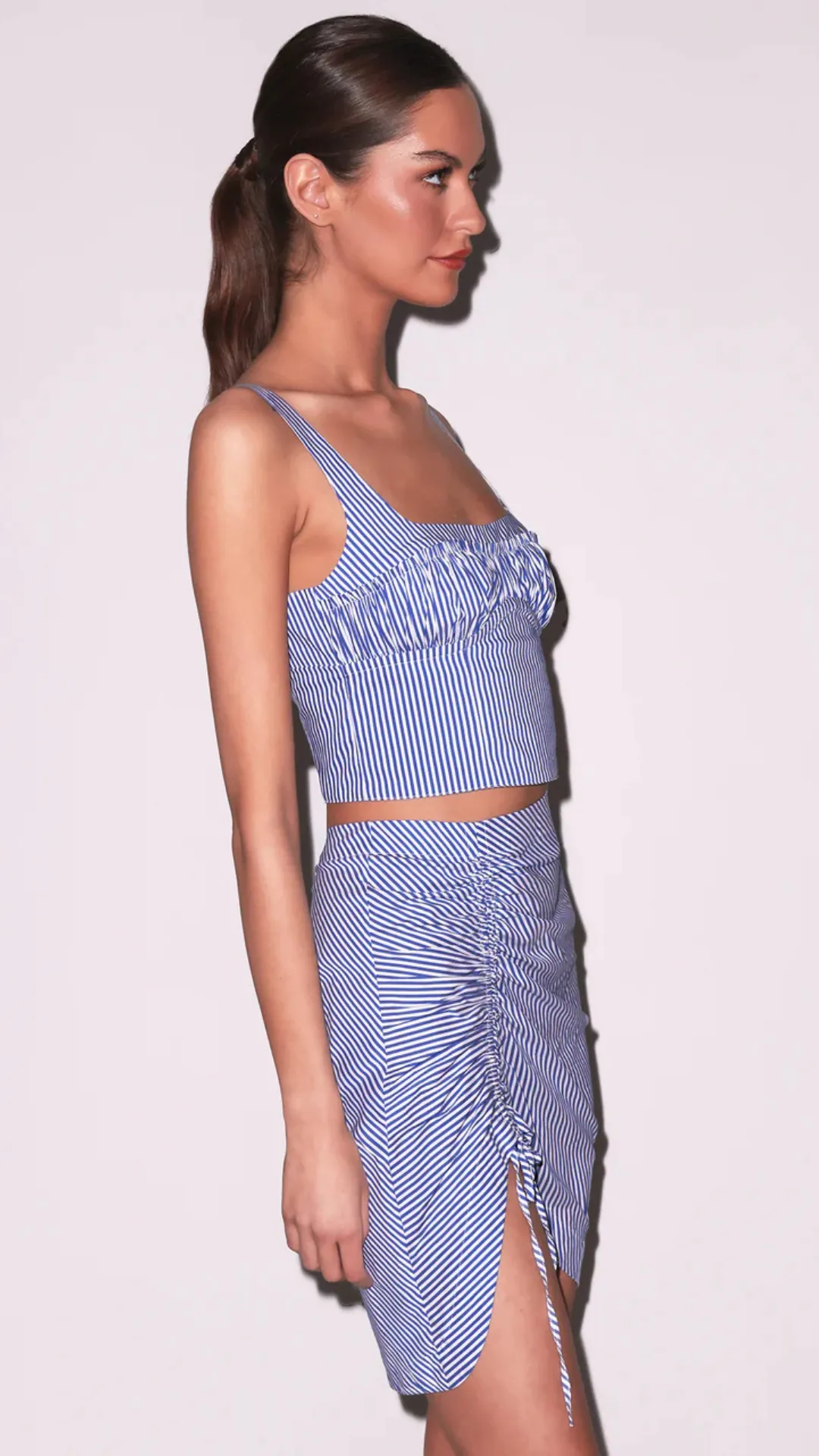 Poplin Draped Ruched Skirt sold by Isola Rancho Santa Fe product image thumbnail 3