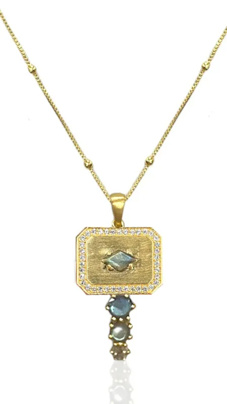 Gold Labrodite Necklace sold by Isola Rancho Santa Fe