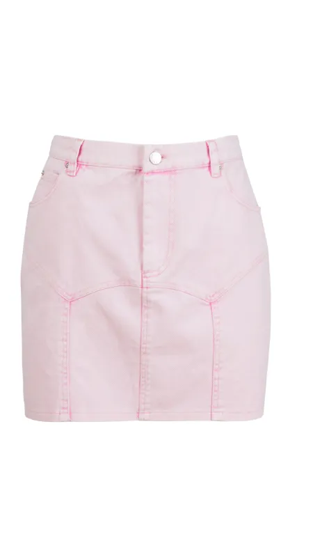 Colored Denim Garter Skirt sold by Isola Rancho Santa Fe