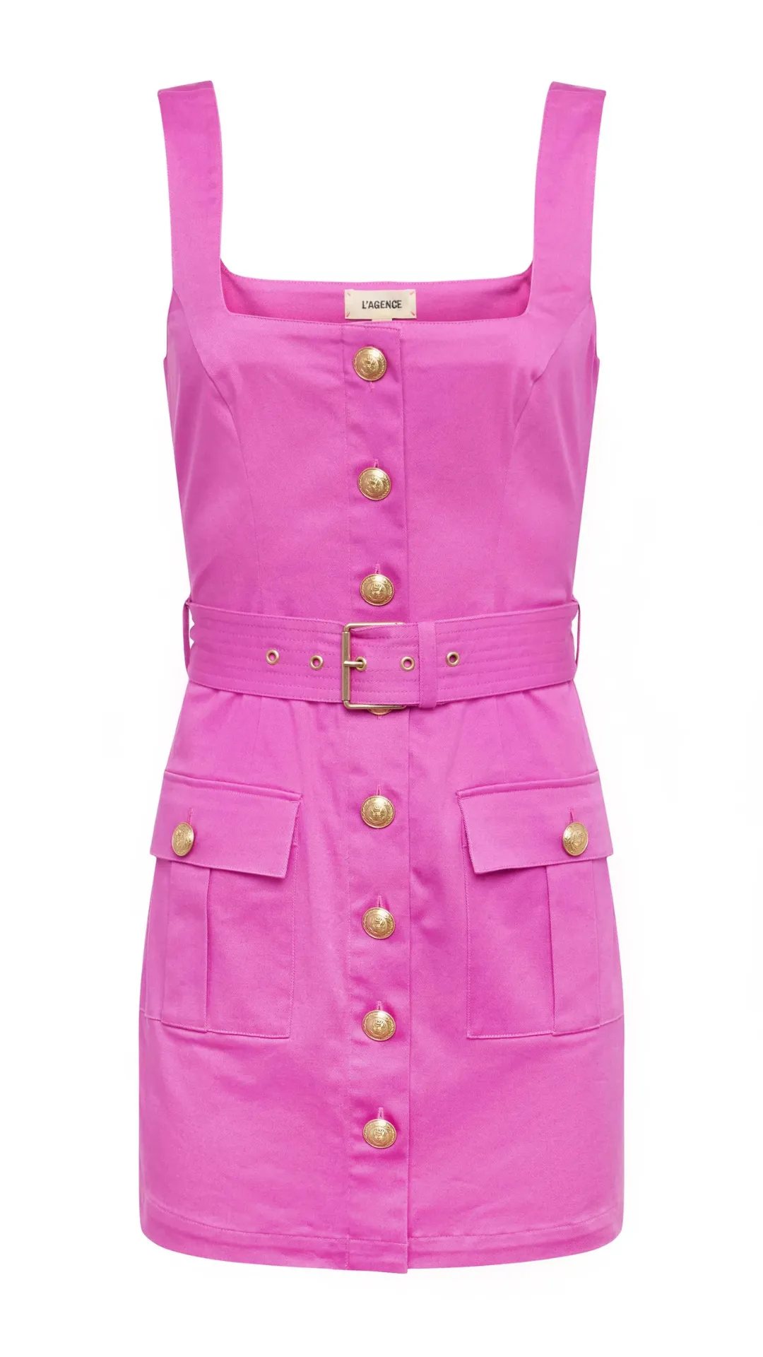 Midy Button Front Dress Fuschia sold by Isola Rancho Santa Fe product image thumbnail 5