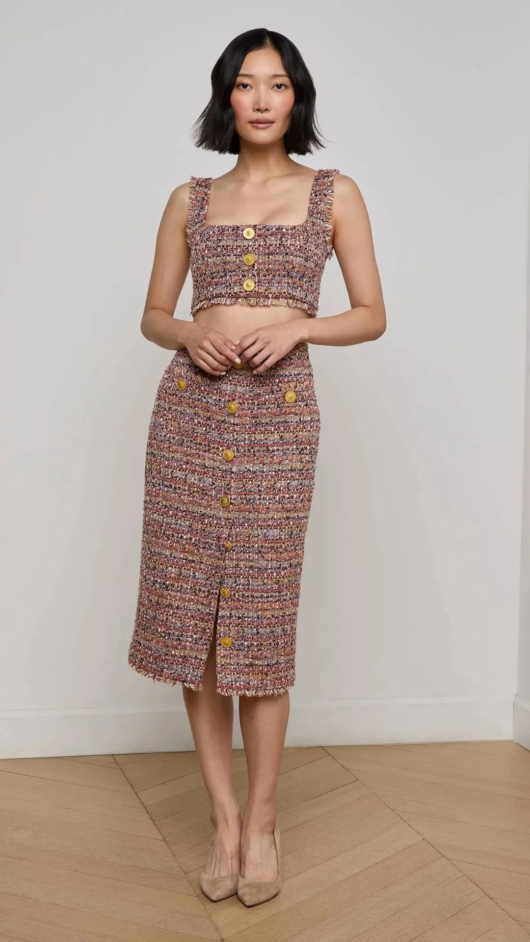 Tai Tweed Midi Skirt sold by Isola Rancho Santa Fe