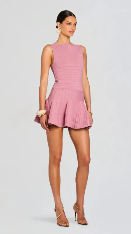 Audrina Knit Dress Rose sold by Isola Rancho Santa Fe