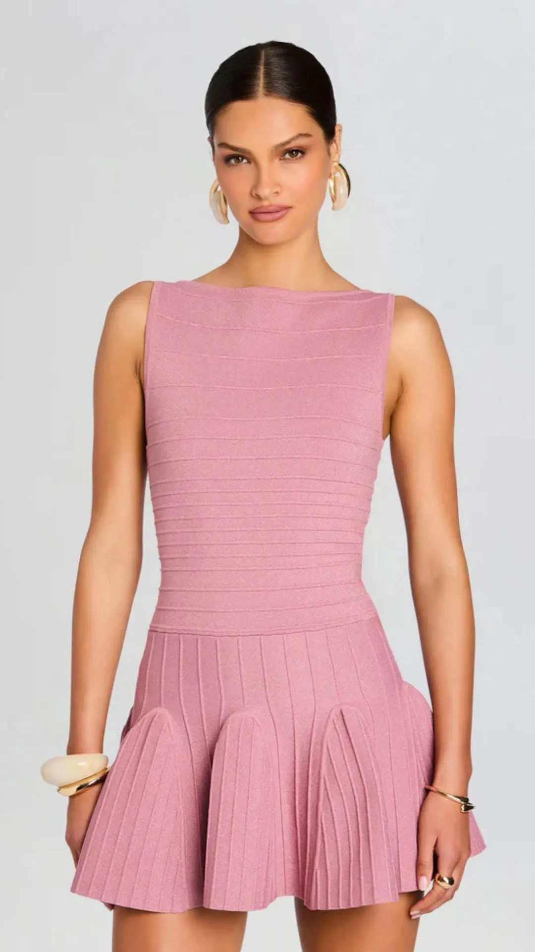 Audrina Knit Dress Rose sold by Isola Rancho Santa Fe product image thumbnail 4