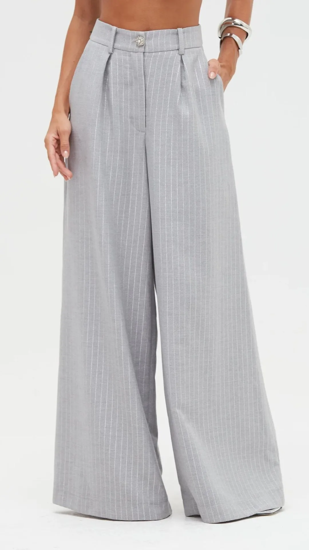 Metallic Pinstripe Pant sold by Isola Rancho Santa Fe product image thumbnail 3
