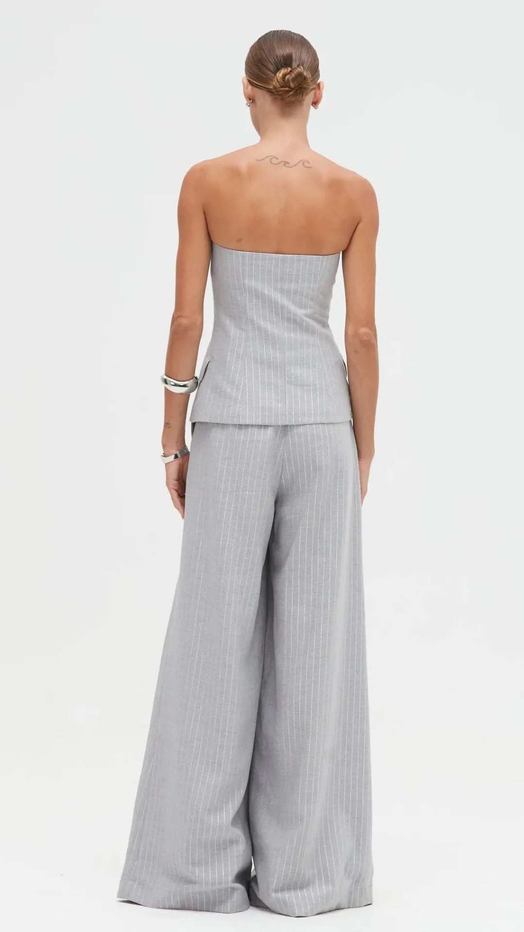 Metallic Pinstripe Strapless Top sold by Isola Rancho Santa Fe product image thumbnail 3