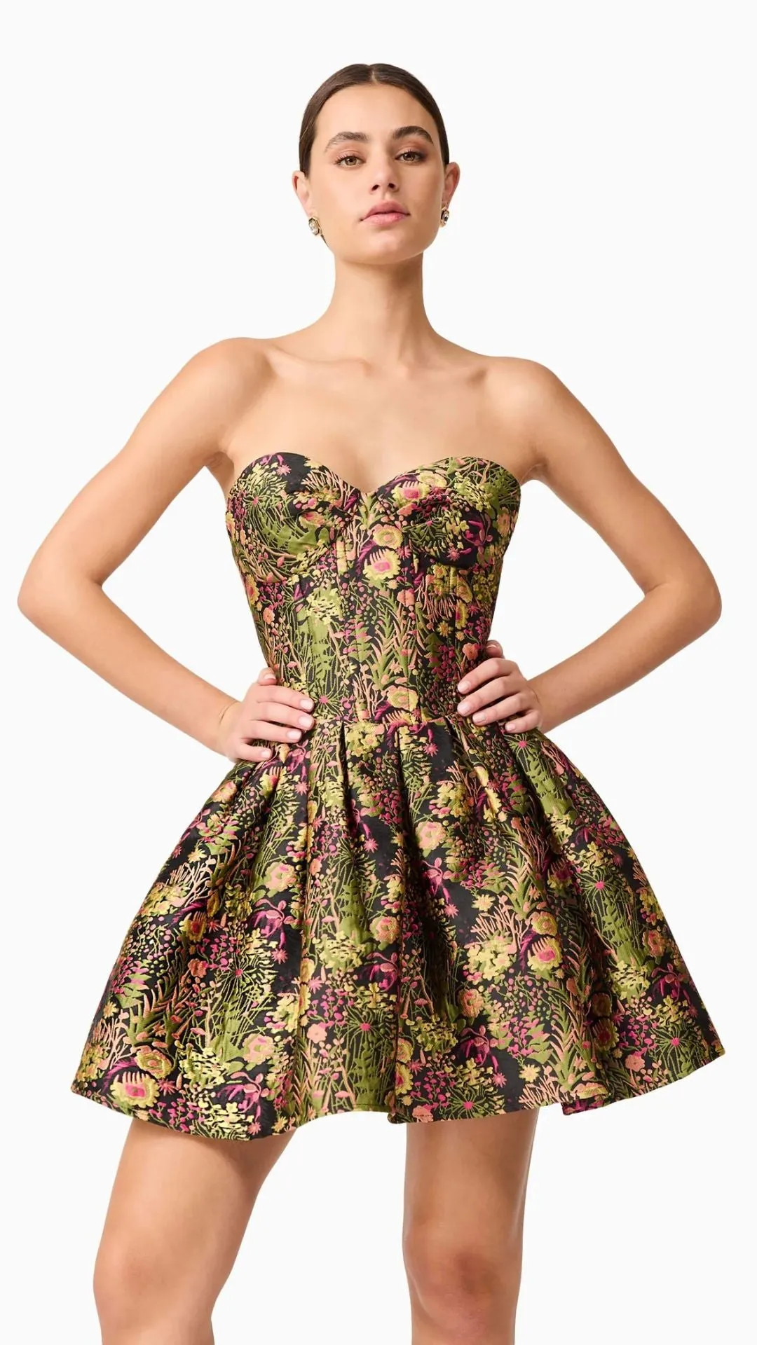 Cindy Strapless Mini Dress in Black sold by Isola Rancho Santa Fe
