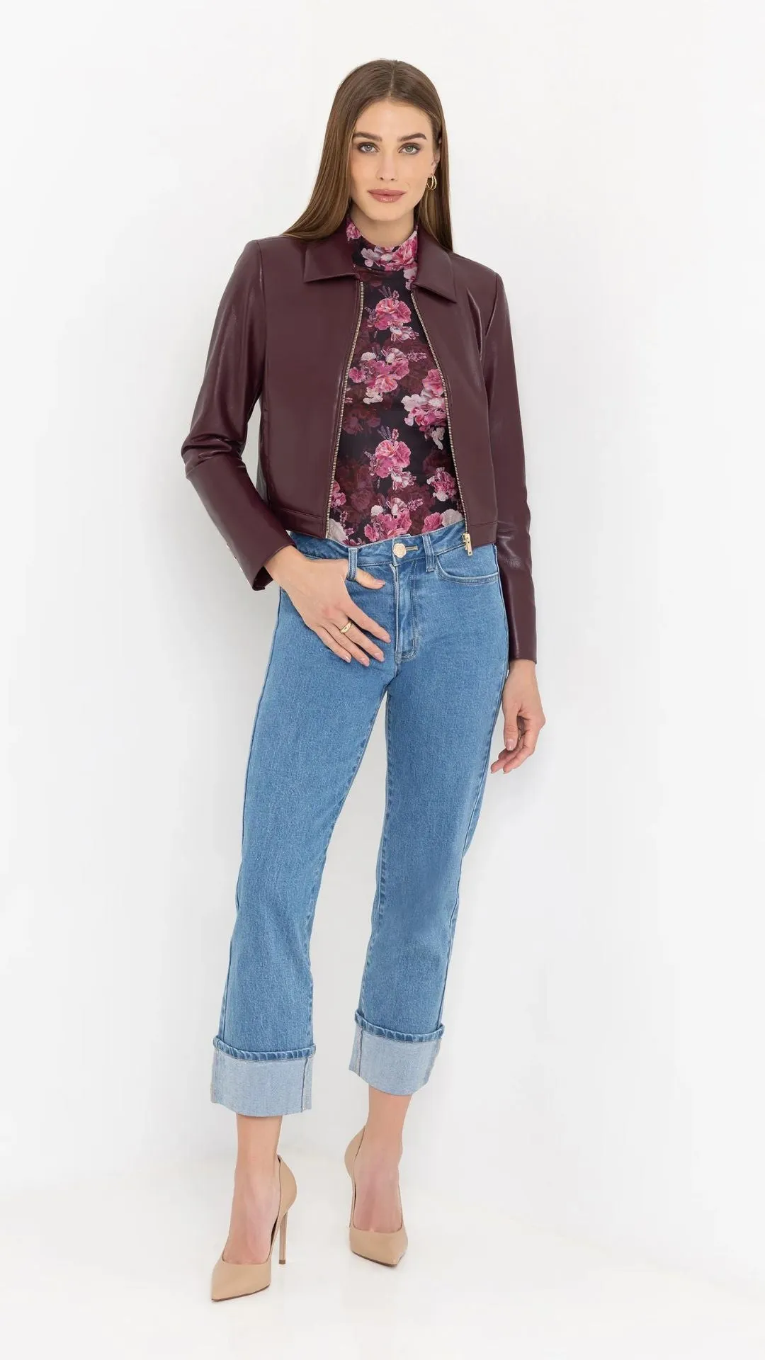 Lola Vegan Leather Cabernet Jacket sold by Isola Rancho Santa Fe product image thumbnail 4