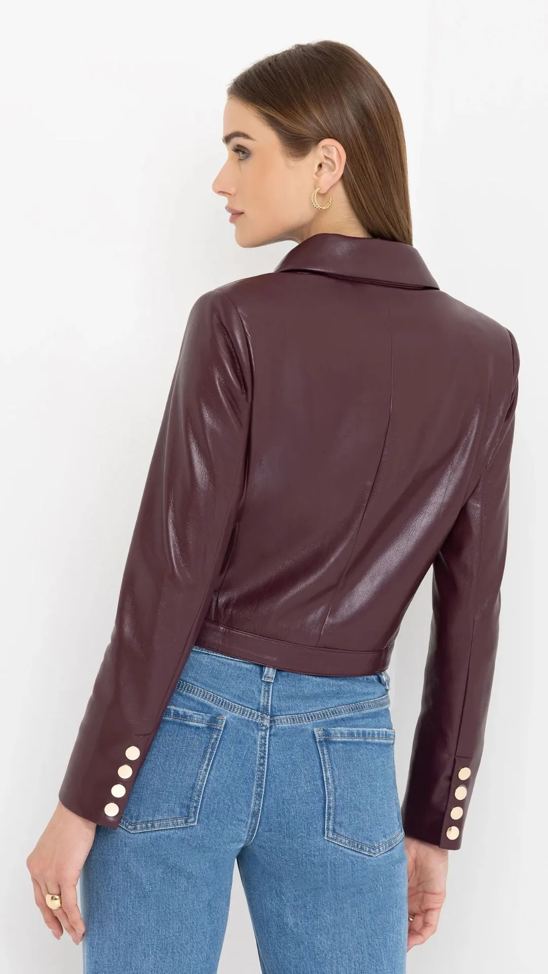Lola Vegan Leather Cabernet Jacket sold by Isola Rancho Santa Fe product image thumbnail 5
