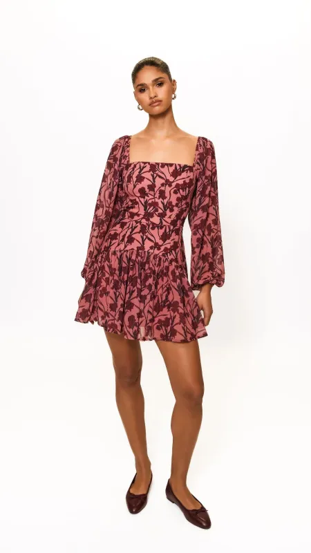 Dahlia L/S Square-Neck Mini Dress sold by Isola Rancho Santa Fe