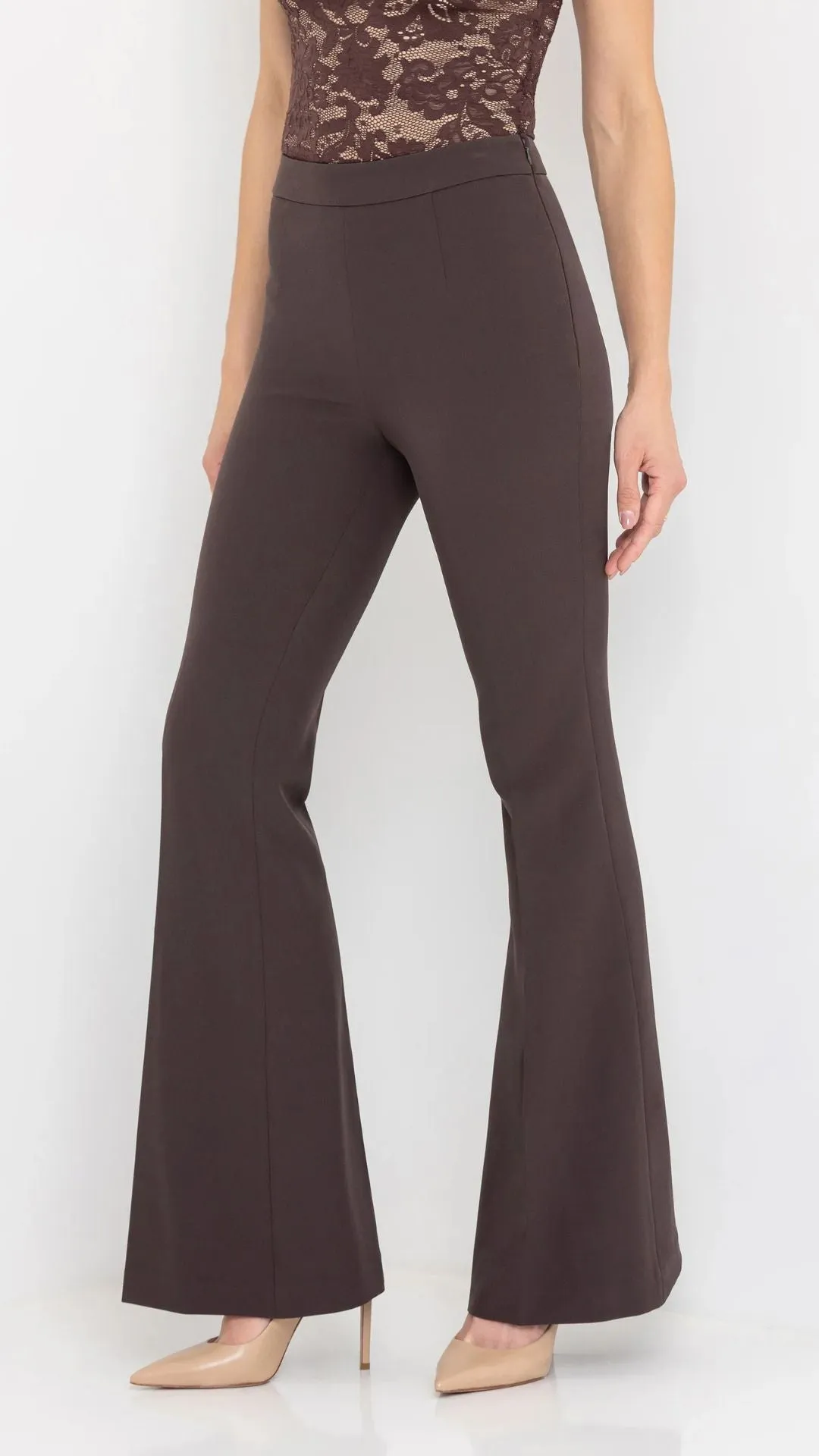 Wesley Crepe Pants Chocoate sold by Isola Rancho Santa Fe product image thumbnail 4