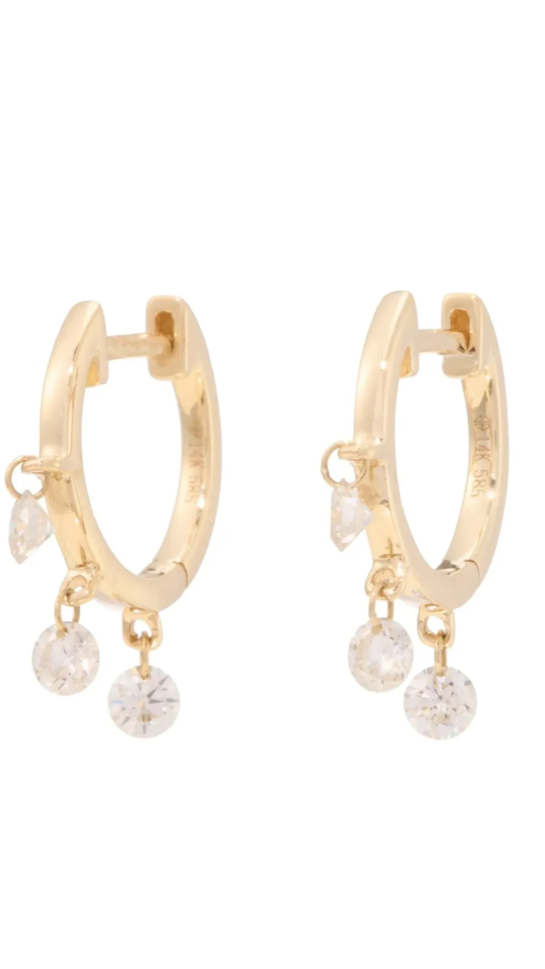 Floating Diamond Huggies sold by Isola Rancho Santa Fe product image thumbnail 2